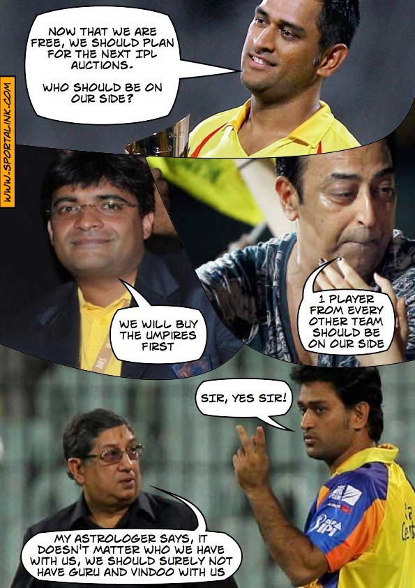 Dhoni's plan for the next IPL auctions :P