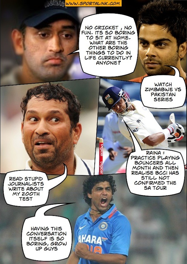 Dhoni is bored at home ! Any fix ?