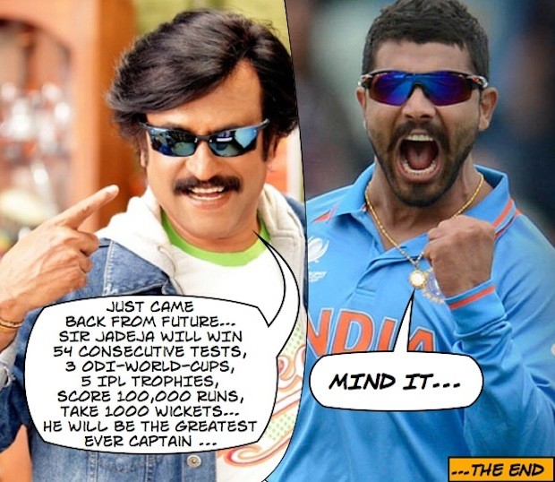 Sir Jadeja is the Best Indian Captain Ever :P