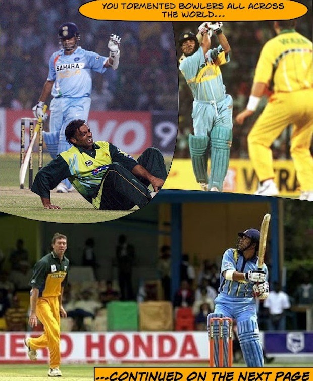 Sachin tormented bowlers all over the world