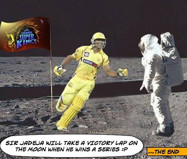 Sir Jadeja and his superhero celebrations