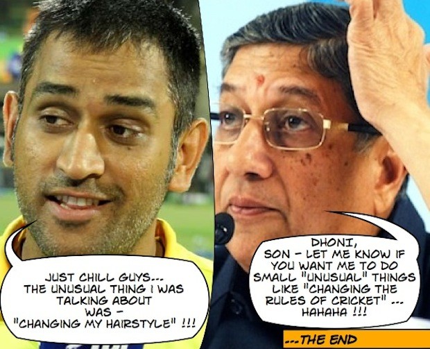 Dhoni and Srini reveal their unusual plan :P