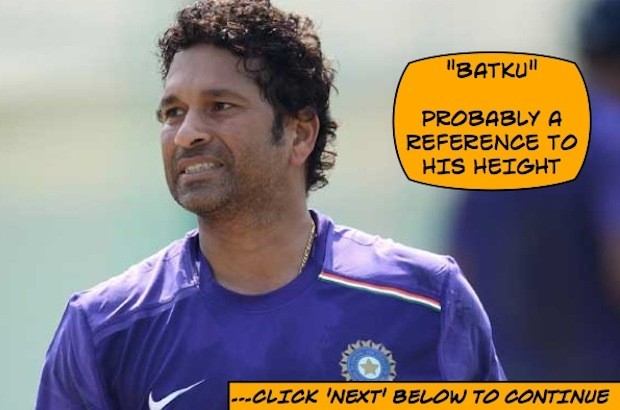 Sachin Tendulkar - Bookie CodeName - Batku