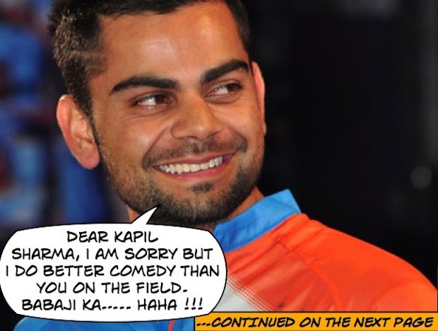 Virat Kohli does Babaji ka .... HAHAHA