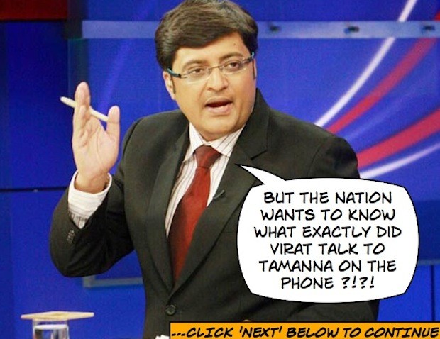 Arnab wants to know more about Virat's call