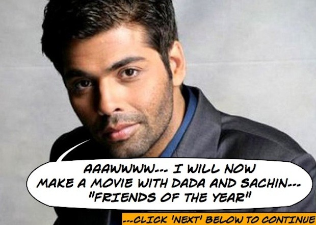 Karan Johar to make a movie with Dada and Sachin