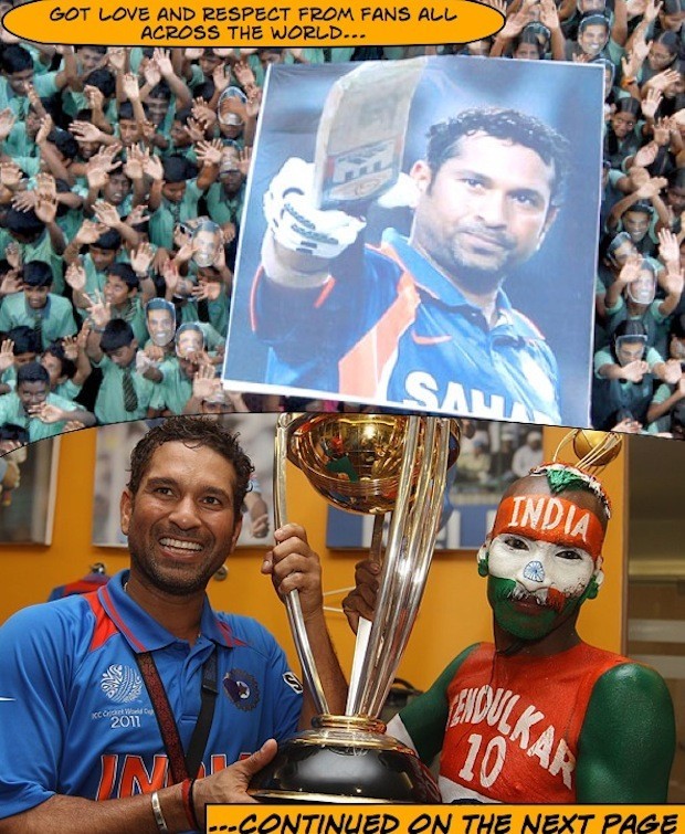 Sachin Got LOVE from fans all across the world