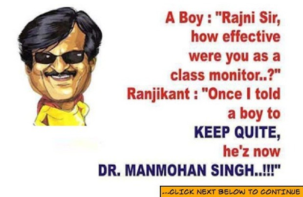 RajniKant shares the secret...