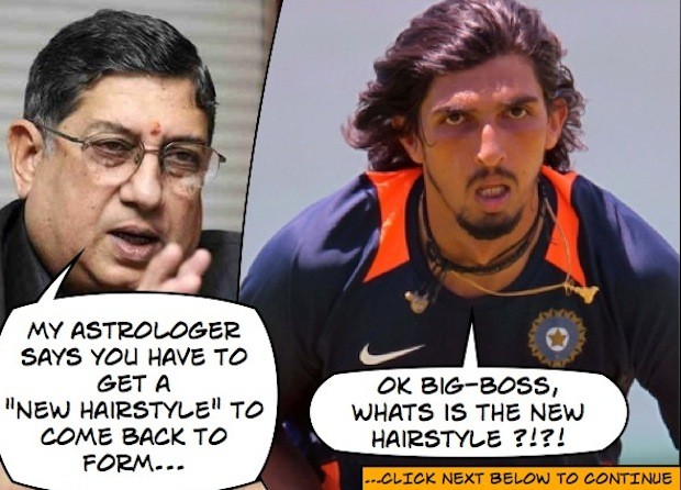 Ishant has to get a new hairstyle