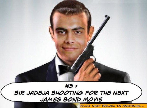 Sir Jadeja shooting for the NEXT BOND movie