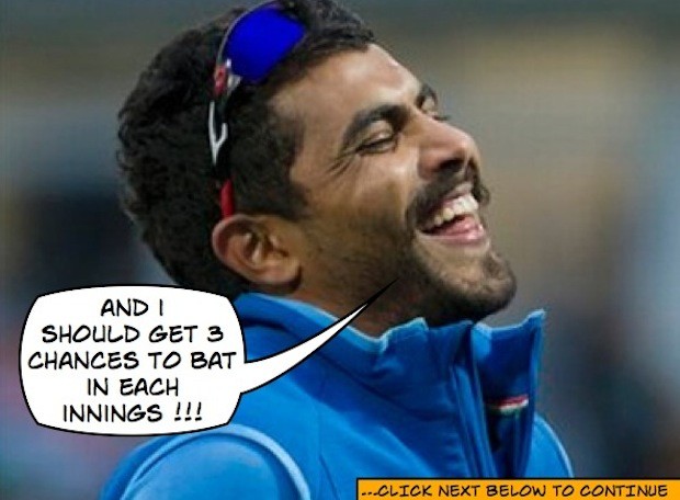 Sir Jadeja to get 3 chances to bat in each innings